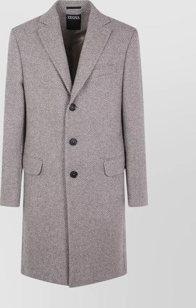 Ermenegildo Zegna cashmere and wool long overcoat