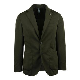 L.B.M. 1911 L.b.m. 1911, Jassen, Heren, Groen, XL, Giacca Tessuto Stretch
