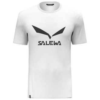 Salewa Solidlogo Dry T-Shirt Funktionsshirt f&uuml;r Herren | wei&szlig;