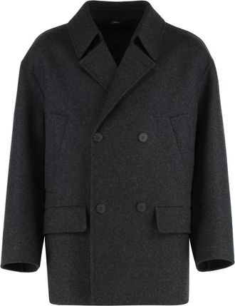 Fendi Caban Jas - Heren - Mantel - Zwart - M - Wol - Jassen