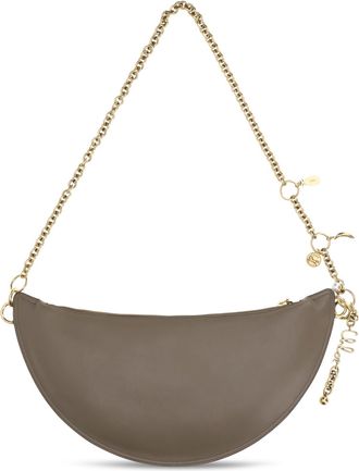 Chlo&eacute; Womens Icons Shoulder Bag Deep Taupe Calf Leather Bos Taurus