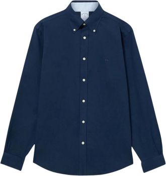Brooks Brothers Regular Fit Oxford Non-Iron Button Down Shirt - Heren - Casual Overhemden - Blauw - S - Katoen - Overhemden