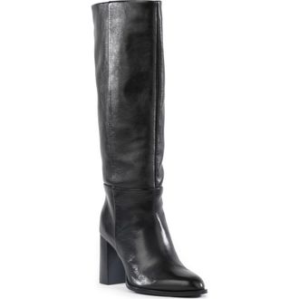 Seychelles Push to Start Knee High Boot in Black Leather at Nordstrom, Size 8
