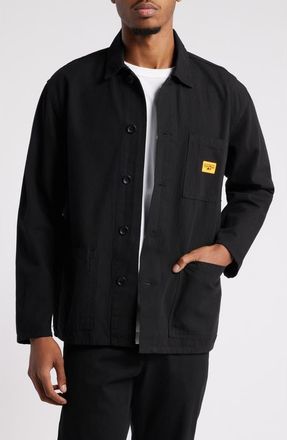 Service Works Cotton Canvas Chore Coat in Black at Nordstrom, Size Medium