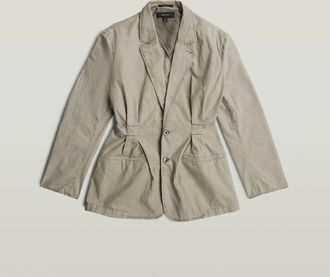 G-Star Cinched Blazer - Beige - Dames