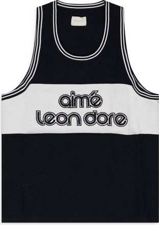 Aim&eacute; Leon Dore Black Knit Basketball Jersey