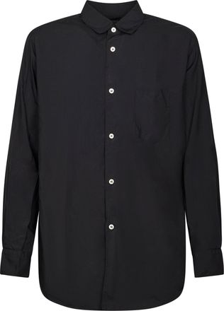 Comme Des Gar&ccedil;ons Long-Sleeved Shirt with Classic Collar and Buttoned Cuffs