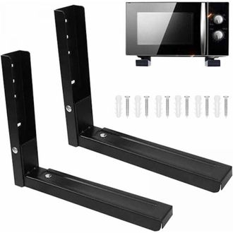 OEM Soportes De Pared De 2 Piezas Para Microondas, Soportes Para Horno Microondas, Montaje Universal Para Horno Microondas, Incluye 6 Tornillos, Se Utiliz