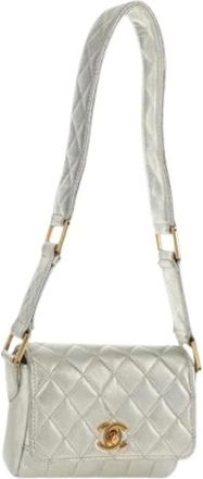 Chanel Borsa a spalla in pelle Pre-owned - - Pre-owned - Donna - Grigio - ONE SIZE