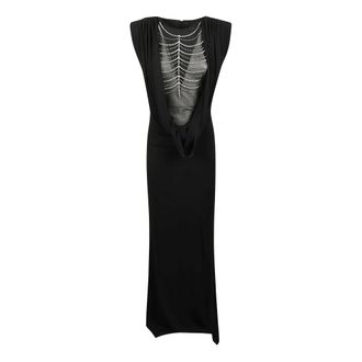 John Richmond Abito Lungo Riciomi - - Dresses - Donna - Nero - S