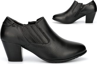 Generic Womens Leather Boots Womens Ankle Boots Size 7 Ladies Boot Size 8 Ladies Ankle Boot High Heels Block Heels Genuine Leather Upper Sizes 3-8 Black 5 UK