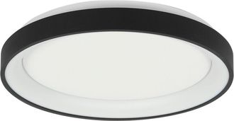 Steinhauer Steinhauer - plafoniera - Ringlede - nero - plastica - ø 38cm