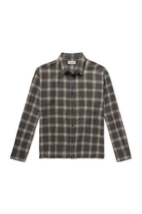 Frame Denim Checked Brushed-Cotton Shirt