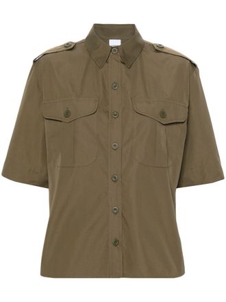 Aspesi button-up cotton shirt - Green