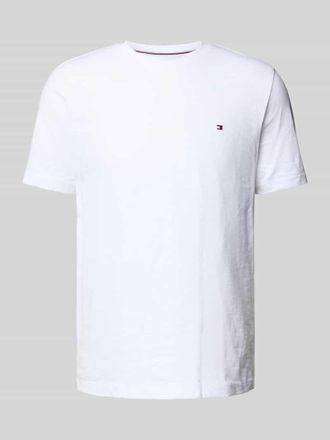 Tommy Hilfiger Regular Fit T-Shirt aus reiner Baumwolle in Weiss, Gr&ouml;&szlig;e M
