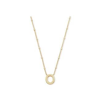 Kendra Scott Letter O Pendant Necklace Gold Metal