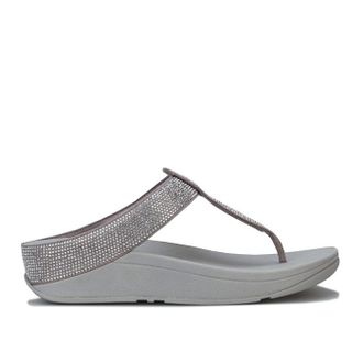 FitFlop Womens Fit Flop Isabelle Toe Thong Sandals in Silver