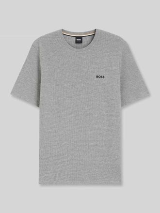 HUGO BOSS Regular Fit T-Shirt aus Baumwoll-Mix in Mittelgrau, Gr&ouml;&szlig;e XXL