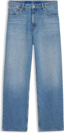 HUGO BOSS Loose-fit wide-leg jeans with charm accents