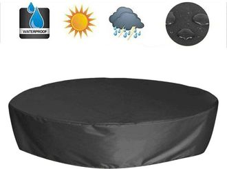 OEM Cubierta Para Piscina Redonda - Tejido Oxford 210d Plateado - Para Piscinas De Jard&iacute;n Exterior - Di&aacute;metro 122 Cm Altura 30 Cm - 1 Unidad
