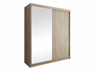 Mirjan24 Armario Dover 107, Roble Sonoma, 200x200x62cm, Puertas De Armario: Correderas, N&uacute;mero De Estantes: 9, Led