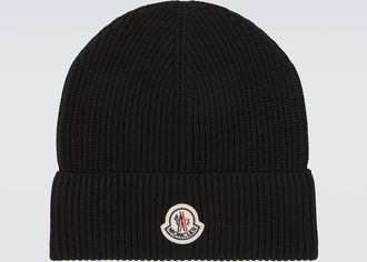 Moncler Archivio ribbed-knit cotton beanie