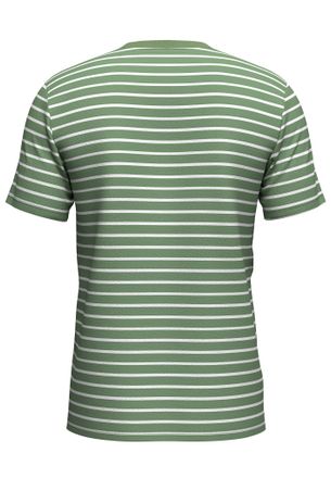 Fynch-Hatton T-Shirt FYNCH-HATTON, Herren, Gr. 4XL, avocado, Web, Obermaterial: 100% Baumwolle, gestreift, regular fit normal, Rundhals, Shirts T-Shirt, mit Logo S