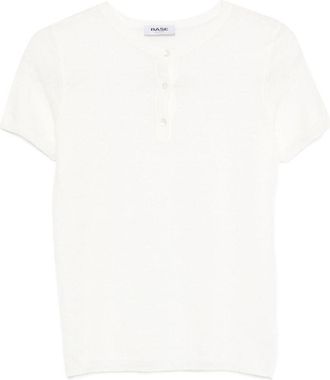 base T-shirt in misto lino e cotone