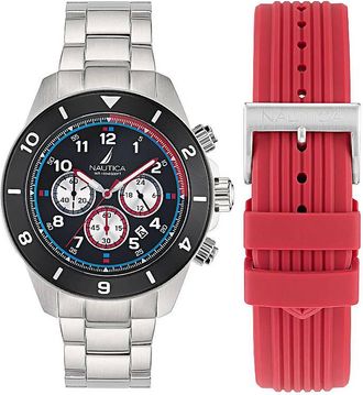 Nautica One Chronograph Quartz Black Dial Mens Watch NAPNOS406