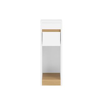SoBuy Sobuy Mesas De Noche Con Tablero Desmontable Y Caj&oacute;n, Mesa Auxiliar Delgada Para Sof&aacute;, Mesas De Noche Para Dormitorio Y Sal&oacute;n, Mesa Delgada Alta Blanc