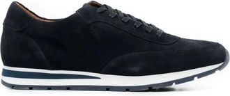 Hackett Sneakers in camoscio con logo traforato - - Shoes - Uomo - Blu - 42 EU