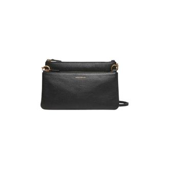 Coccinelle Yvonne Mini Tas - Dames - Tassen - Zwart - Maat: ONE Size Katoen