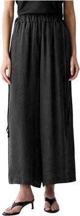 Vicolo Wijde broek - Dames - Wijde Broeken - Zwart - L - Broeken