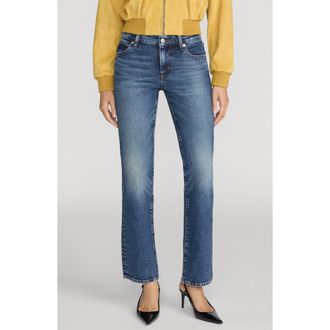 Frame Denim The Cigarette Crop Straight Leg Jeans in Ravenna at Nordstrom, Size 34
