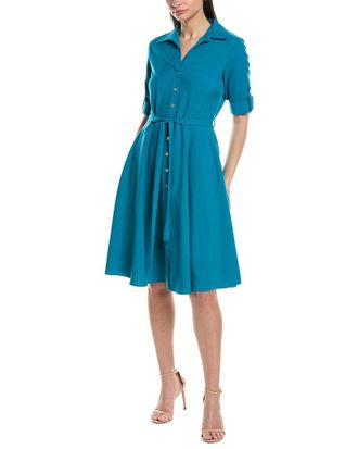 Sharagano Short Sleeve Shirtdress