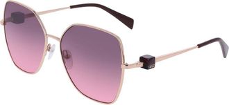 Liu Jo LJ160S 770 Womens Sunglasses Gold Size 58