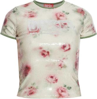 Diesel T Unkel Blumen-T-Shirt