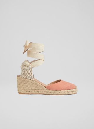 L.k. Bennett Womens Maureen Casual Sandals, Pale Pink Suede - Size UK 2