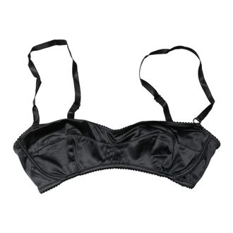 Dolce & Gabbana Bras, female, Black, Size: S Semi-Pad Underwire Balconette Bra