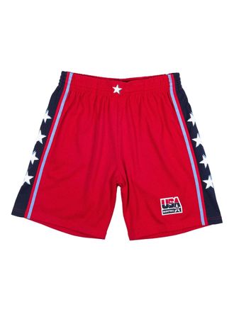Mitchell & Ness USA Basketbal swingman shorts - men - Polyester - XXXL - Red