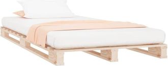 vidaXL Pallet Bed without Mattress Small Single Solid Wood vidaXL