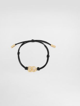 Dolce & Gabbana Cord Bracelet With Small Dg Logo - Man Bijoux Multi-colored Metal Onesize