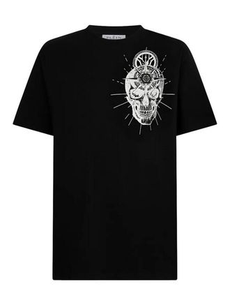 Philipp Plein Round-Neck T-Shirt Skull Tattoo