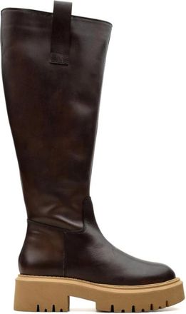 Tosca Blu Betoverende Bruine Laarzen - Dames - Hoge Laarzen - Bruin - 37 EU - Schoenen