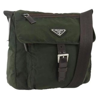 Prada unisex, Pre-owned, Groen, Maat: ONE Size Leer