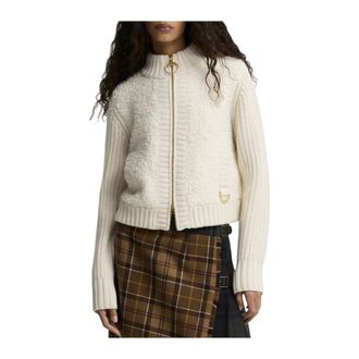 Barbour Cardigan con zip Hazelwood - - Knitwear - Donna - Beige - 2XS