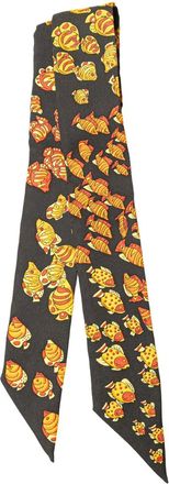 Hermès Foulard Twilly Rencontre Océane in seta 2010-2025 - Nero