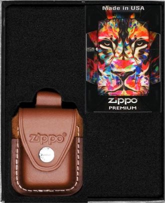 OEM Encendedor Zippo Lion Design Set De Regalo N.&ordm; 2