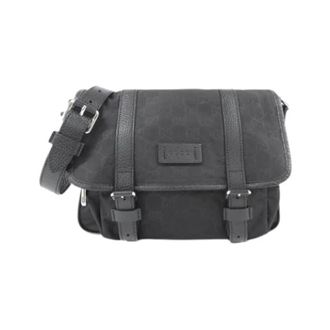 Gucci Pre-owned Cross Body Bags, unisex, Black, Size: ONE SIZE Pre-owned Vintage Shoulder Bag