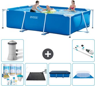 Intex Piscina Con Estructura Rectangular - 300x200x75 Cm - 7-piezas S21121